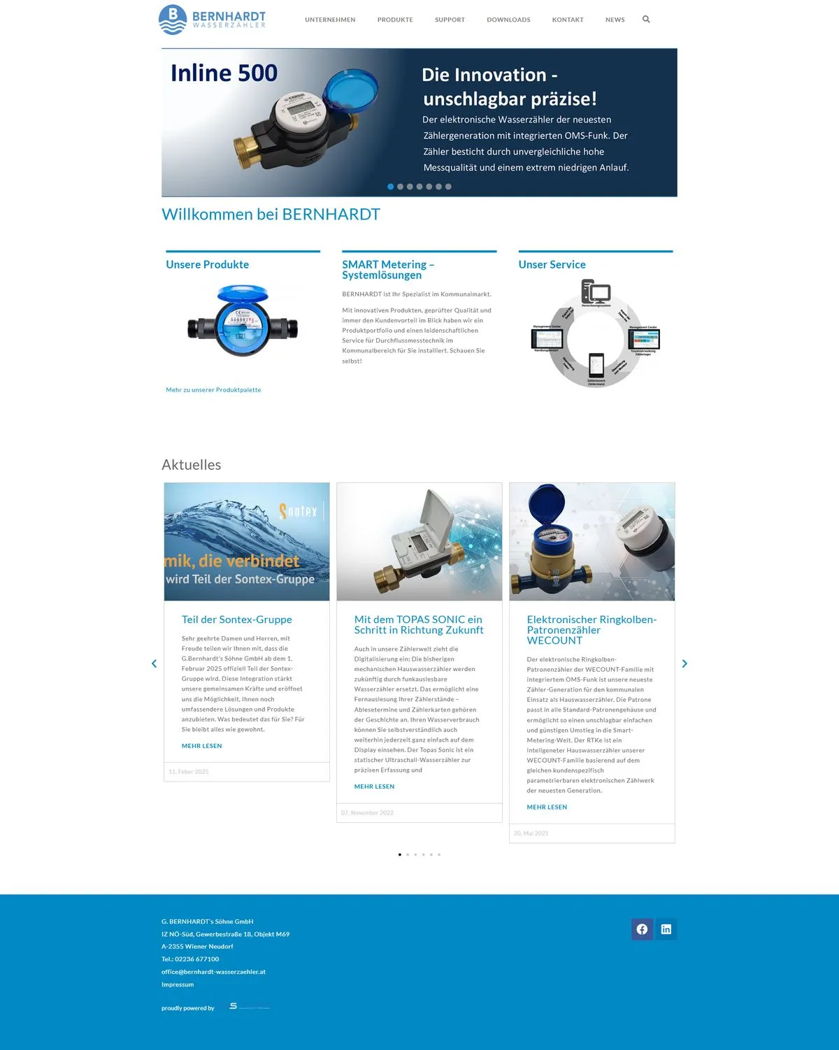 Screenshot: Online-Shop für Messtechnik